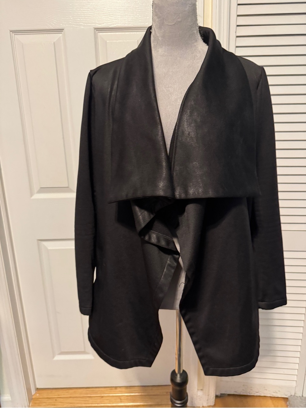 The Kooples Sport Vegan Faux Suede Waterfall Jacket